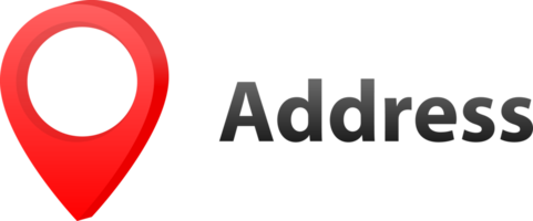Address, date, time icons. Event elements. Location place, date reminder png