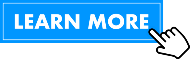 Set of Learn more button. Hand pointer clicking. Learn more web buttons png