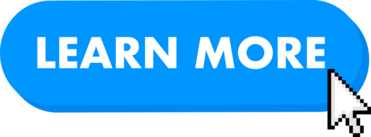 Set of Learn more button. Hand pointer clicking. Learn more web buttons png
