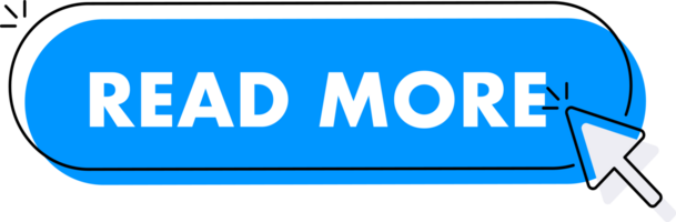 Set of read more button. Hand pointer clicking. read more web buttons png