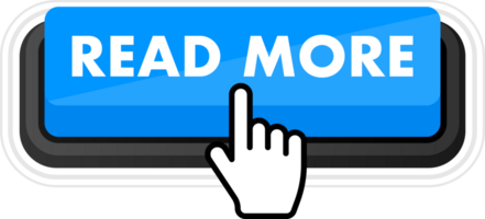 Set of read more button. Hand pointer clicking. read more web buttons png
