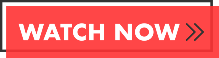 Set of Watch now button. Hand pointer clicking. Watch now web buttons png
