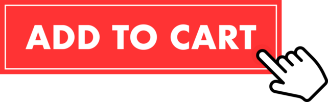 conjunto do adicionar para carrinho botão. mão ponteiro clicando. adicionar para carrinho rede botões png