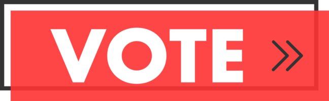 Set of Vote button. Hand pointer clicking. Vote web buttons png
