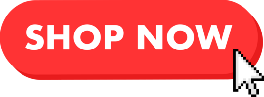 Set of shop now button. Hand pointer clicking. Shop now web buttons png