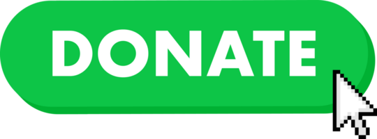 Set of Donate button. Hand pointer clicking. Donate web buttons png