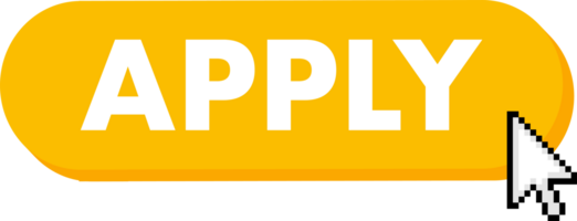 Set of Apply button. Hand pointer clicking. Apply web buttons png