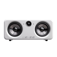 horizontal rectangular music speaker isolated on transparent background png