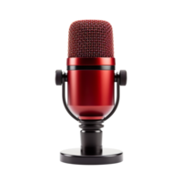 Podcast Microphone isolated on transparent background png