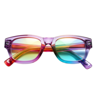 arc en ciel Couleur œil des lunettes isolé sur transparent isolé sur transparent Contexte png