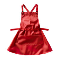 Red apron isolated on transparent background png