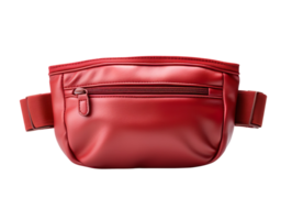 Red waist pouch isolated on transparent background png