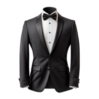 Tuxedo suit mockup isolated on transparent background png