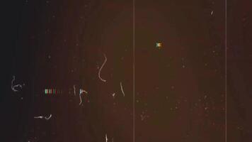 Black background with white scratches and dots suitable for abstract design projects, digital art, backgrounds, textures, and artistic creations video