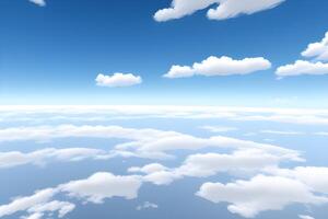 Serenity Above, A Stunning Clouds and Sky Background for a Peaceful Atmosphere photo