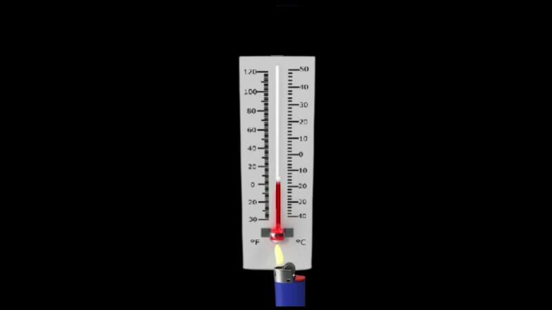 Lit Lighter Heating a Meteorological Thermometer Causing an Explosion ...
