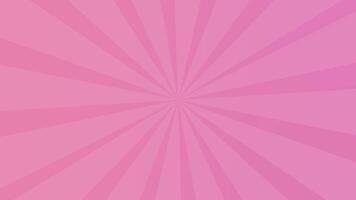 Pink abstract background with rays video