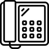 A phone icon on a white background vector