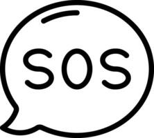 Sos logo illustration design vector