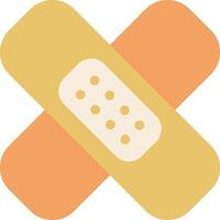 A bandage with a cross on it vector