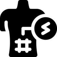 A black and white silhouette of a man with a sign vector
