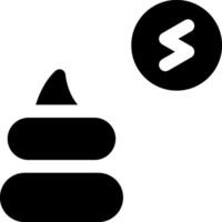 A black and white image of a poop with a z vector