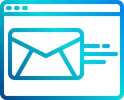 Email icon with envelope icon vector