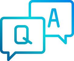 Qa chat logo vector