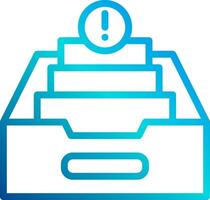A box with a stack of boxes and a sign on it vector