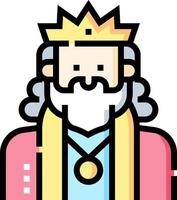 King of the world icon vector