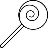 A lollipop with a spiral on it vector