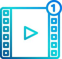 The icon for the play button vector