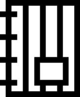 A black and white square with a square in the middle vector