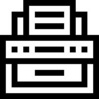 A printer icon on a white background vector