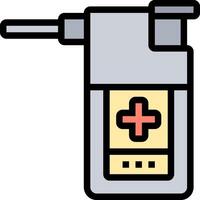 A medical device with a cross on it vector