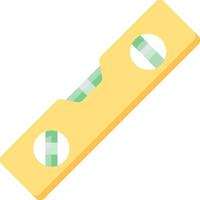 A yellow rectangular piece of wood with a green stripe vector