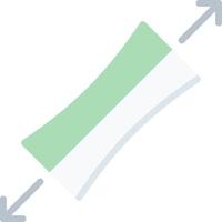 A green and white bar with two arrows pointing down vector