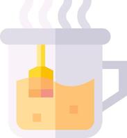 A mug with a spoon and a spoon in it vector