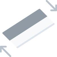 A white and gray card with a gray stripe vector