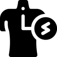 A black and white image of a shirt with a clock on it vector
