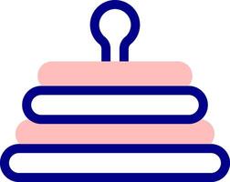 A stack of books with a candle on top vector