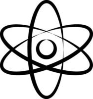An atom symbol on a white background vector