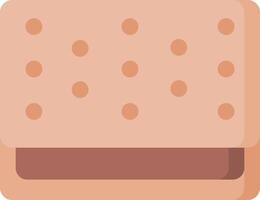 A square of brown and white marshmallows vector