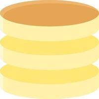 A stack of pancakes on a white background vector