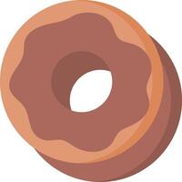 A donut is shown on a white background vector