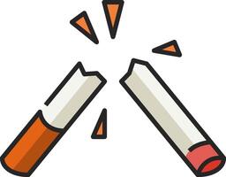 Two cigarettes with sparks coming out of them vector