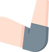 A hand with a thumb and index finger pointing up vector