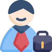 A man with a tie and a briefcase vector