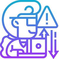 A person with a computer and a computer icon vector
