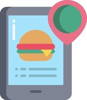 Mobile ordering and delivery apps vector
